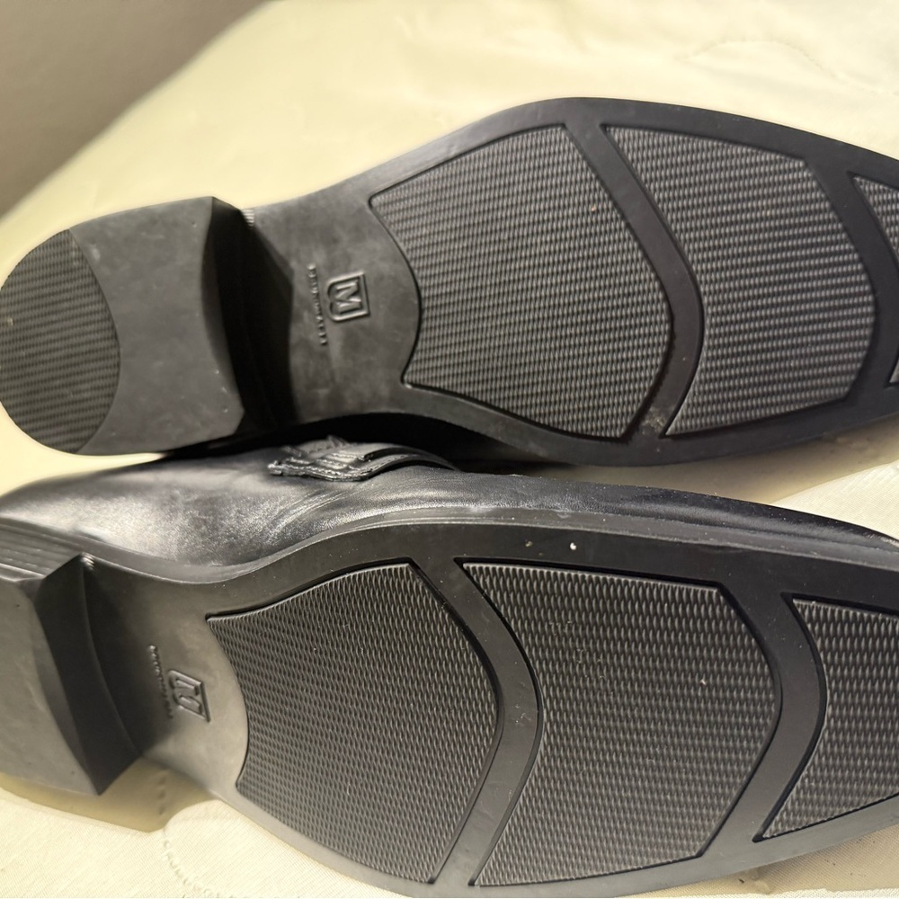 Men's Black Leather Loafers Bruno Magli 13 M - Picture 7 of 8